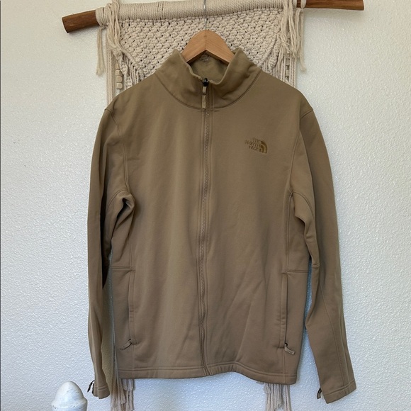 The North Face Tan Full-Zip Jacket military large - Picture 1 of 4